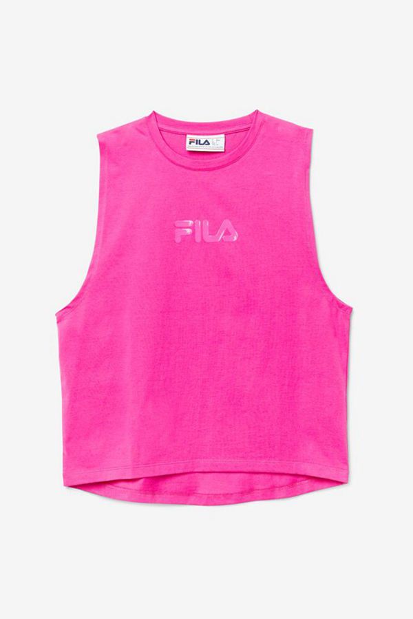 Tops De Alças Fila Mulher Rosa - Fila Diella Athletic Outlet Portugal,DIYE-73501